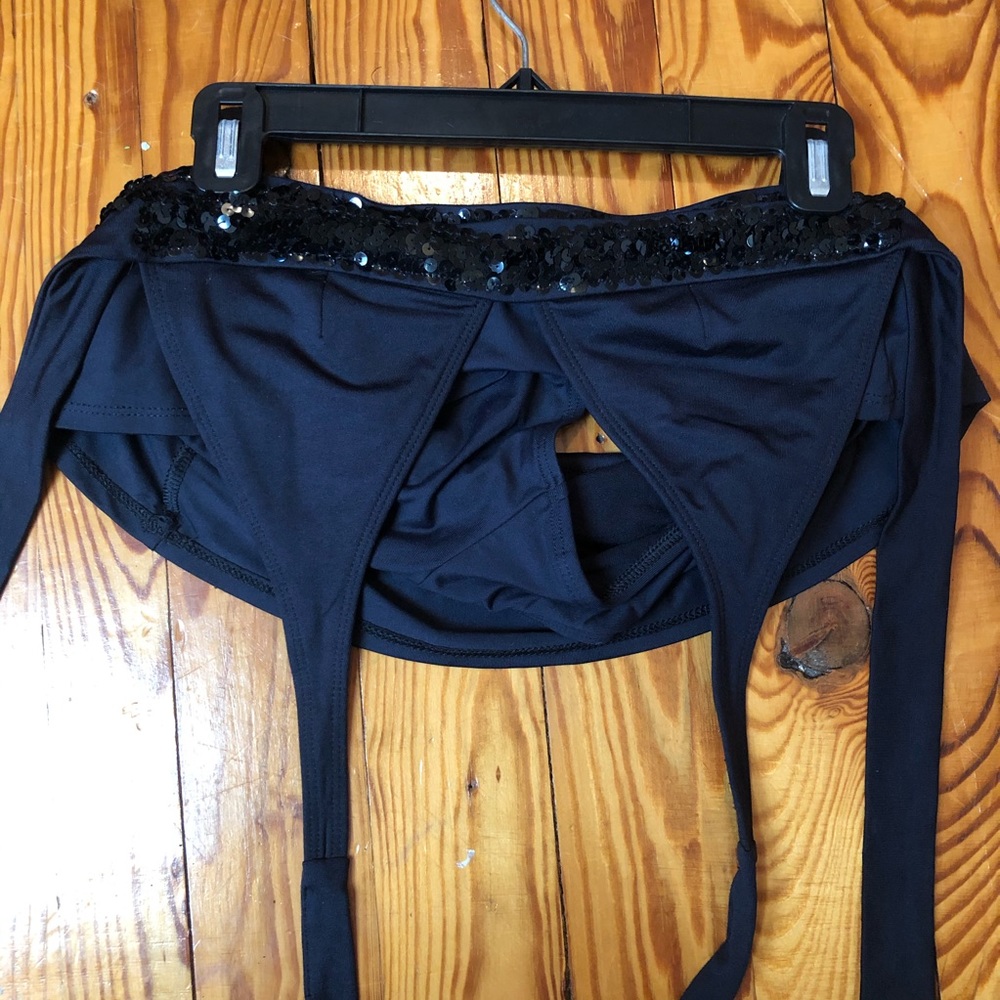 Rampage black sequin swimsuit/ bikini - Picture 2 of 4